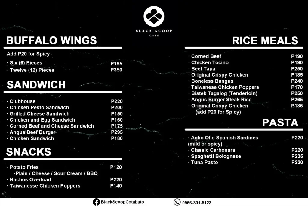 Black-Scoop-Cafe-Buffalo-Wings-Menu