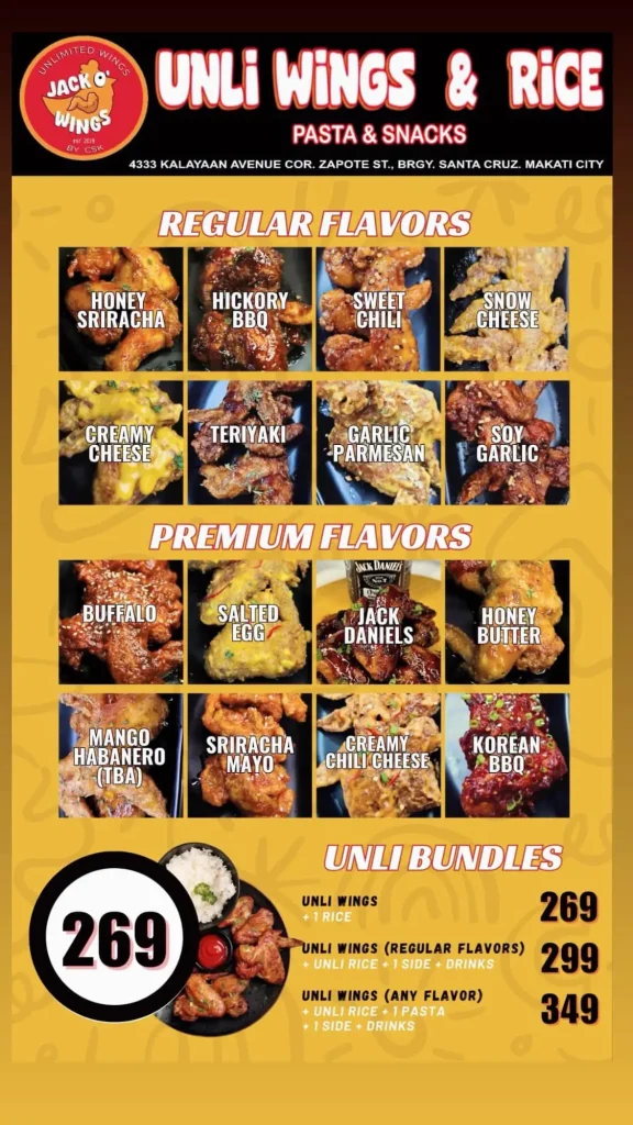 Unlimited-Wings-Menu