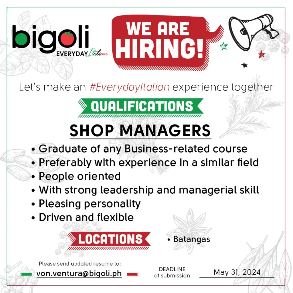 Career-Opportunities-at-Ristorante-Bigoli-Philippines