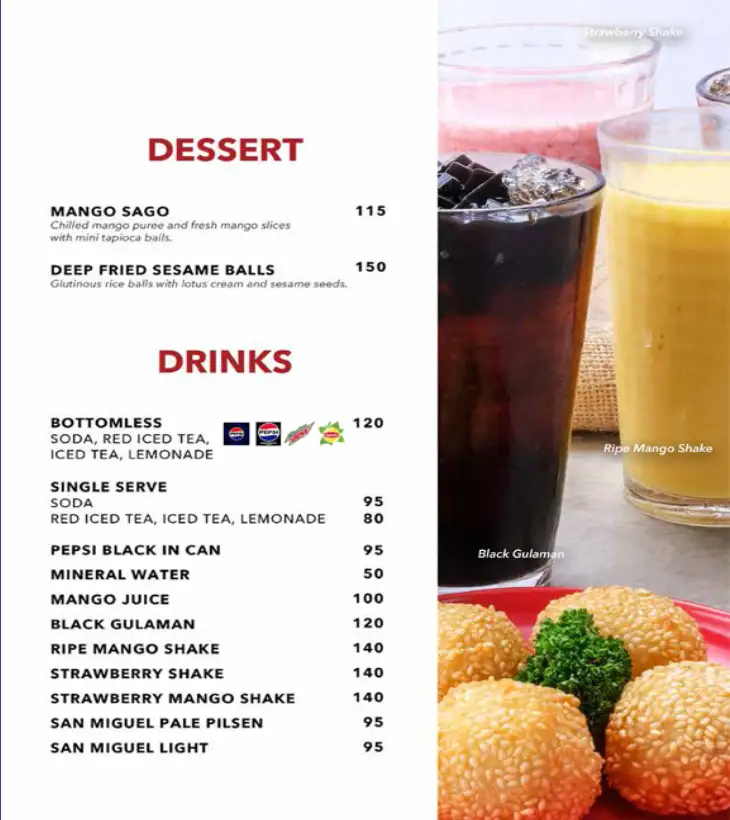 Dessert-Menu-Prices