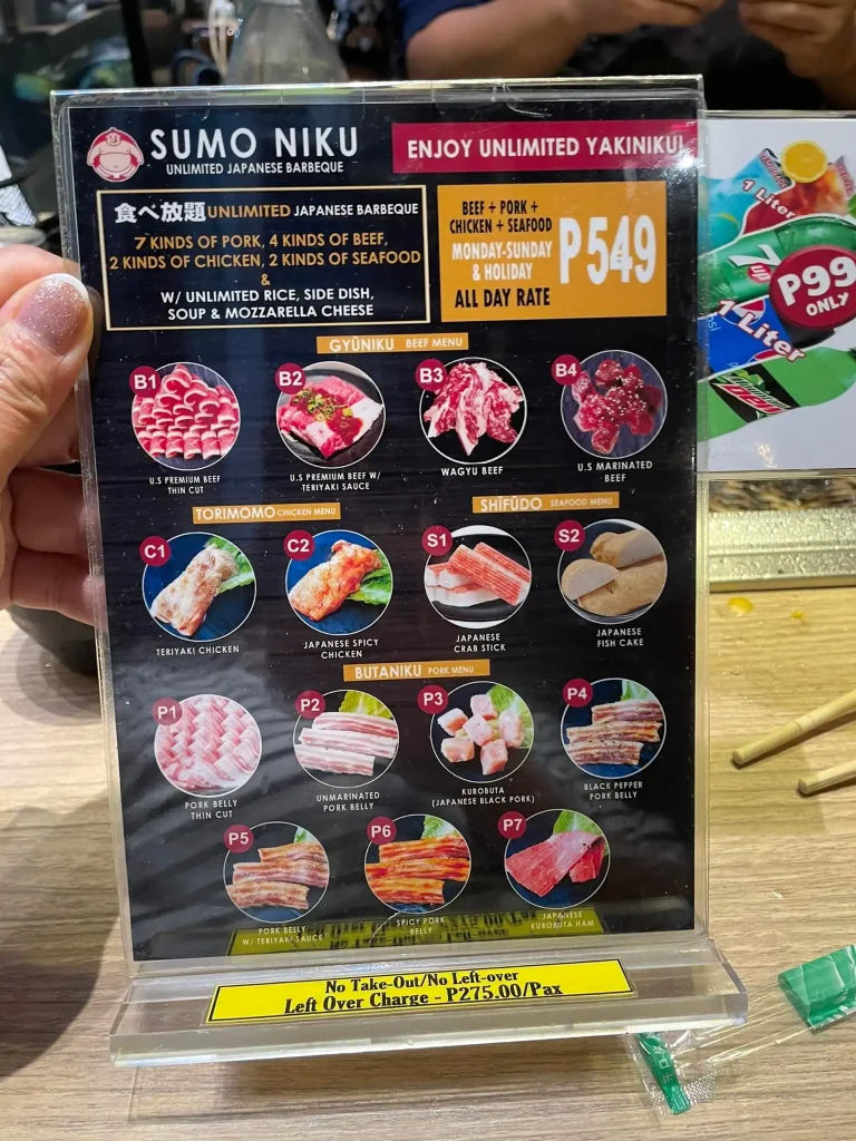 Unlimited-Yakiniku-Menu